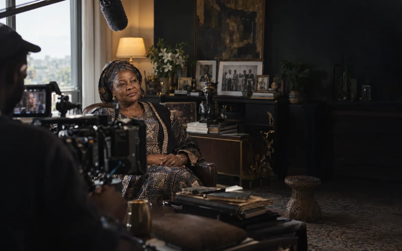 Cinematic reconstruction of a founder legacy documentary interview