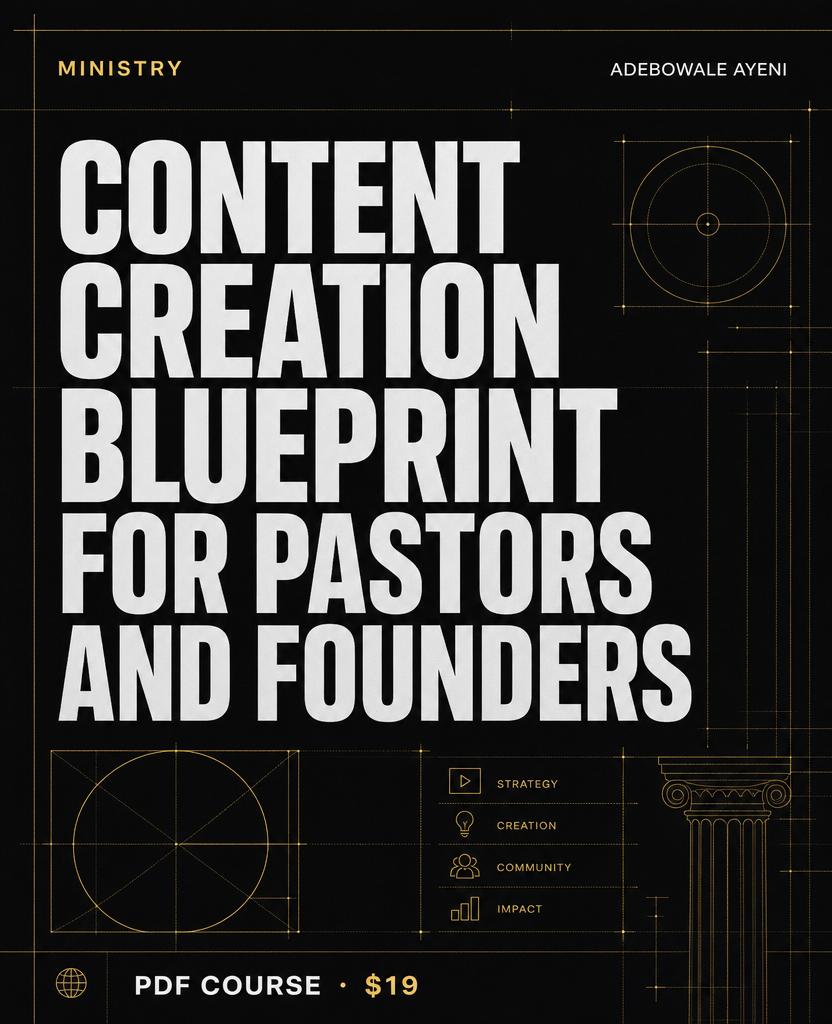 Content Creation Blueprint for Pastors and Founders